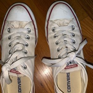 white low top converse